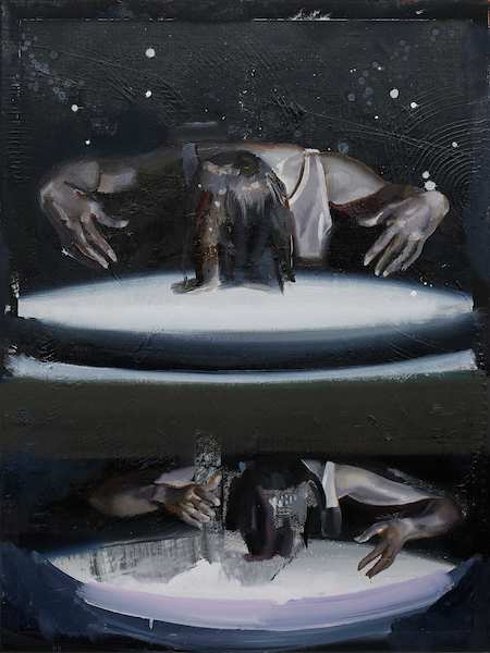 Rayk Goetze: Die Quelle [2], 2021, Öl und Acryl auf Leinwand, 80 x 60 cm 

